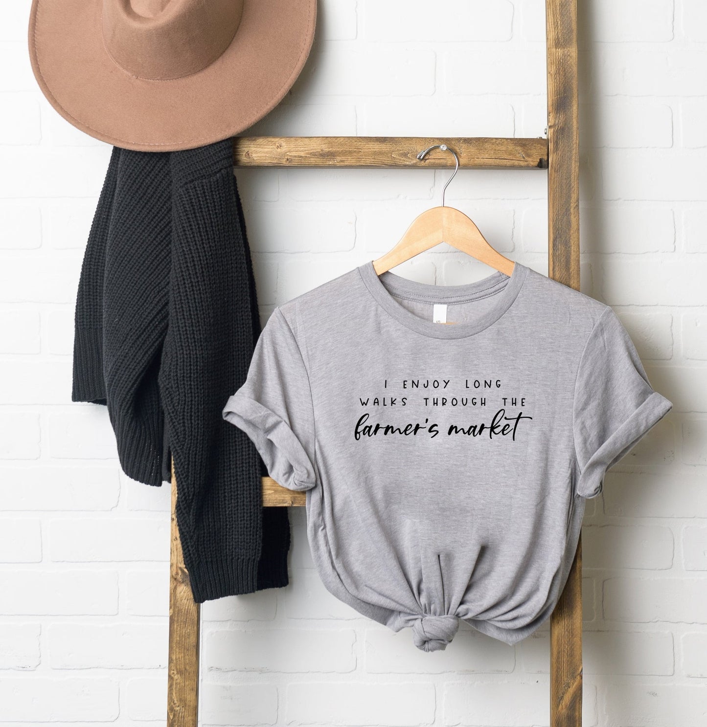 I Enjoy Long Walks Through the Farmer's Market | Short Sleeve Crew Neck