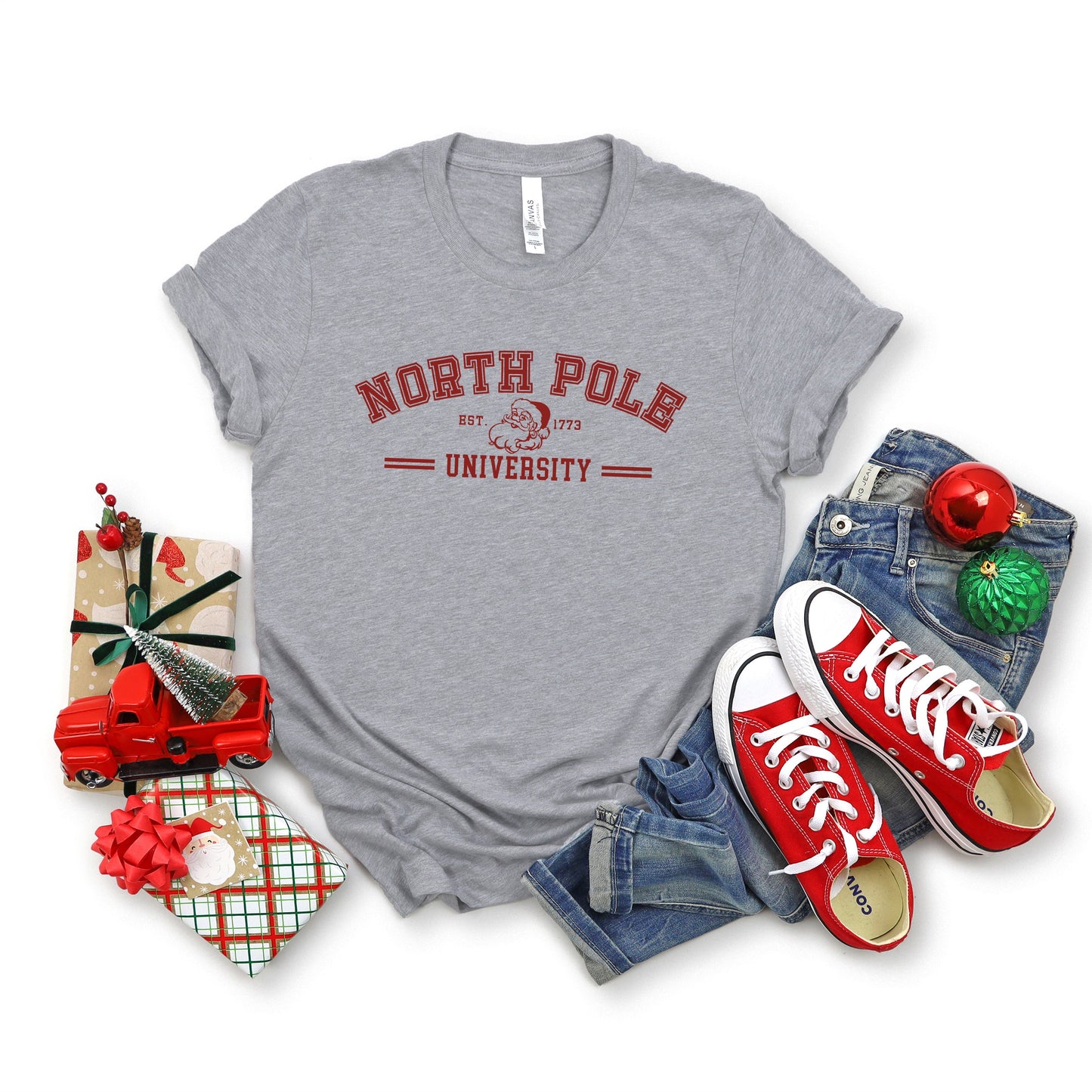 North Pole University Santa | Short Sleeve Graphic Tee