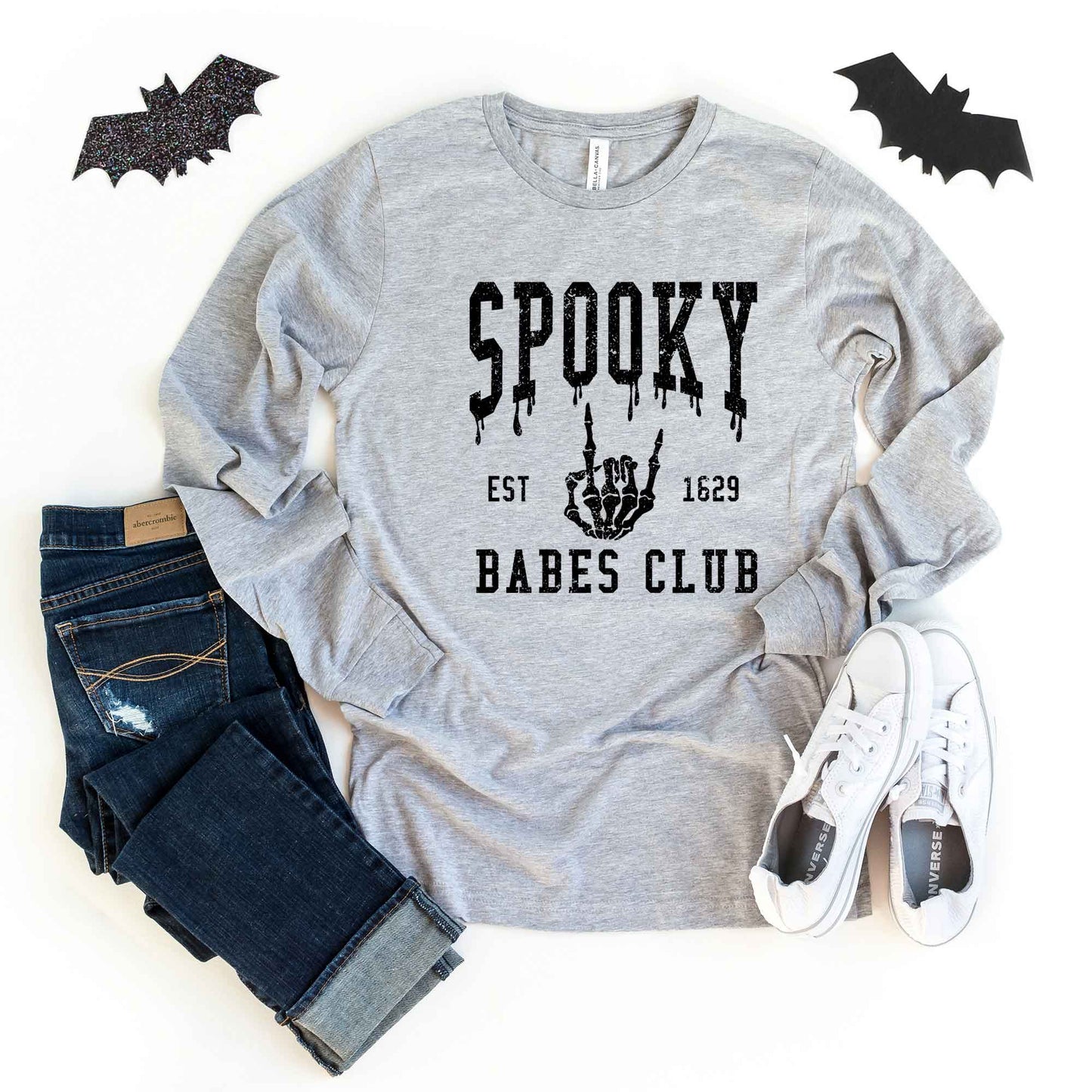 Spooky Babes Club |  Long Sleeve Crew Neck