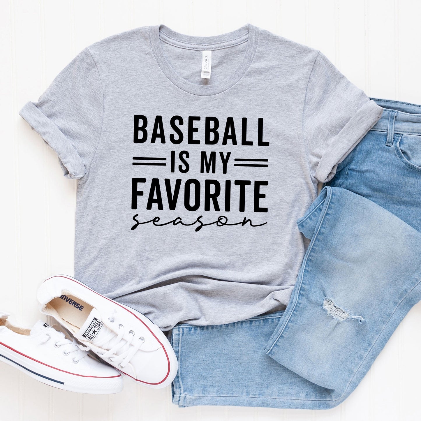 Baseball is My Favorite Season | Short Sleeve Crew Neck