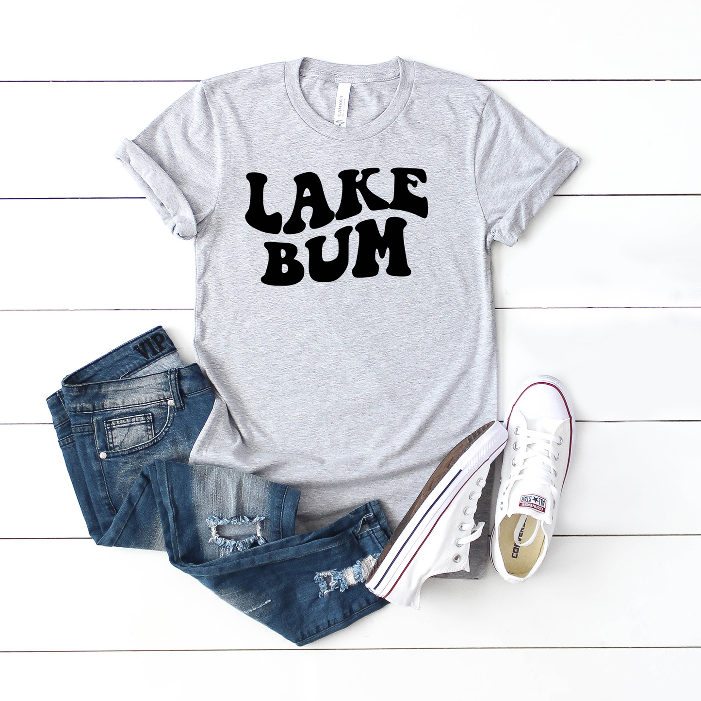 Lake Bum Wavy | Short Sleeve Crew Neck