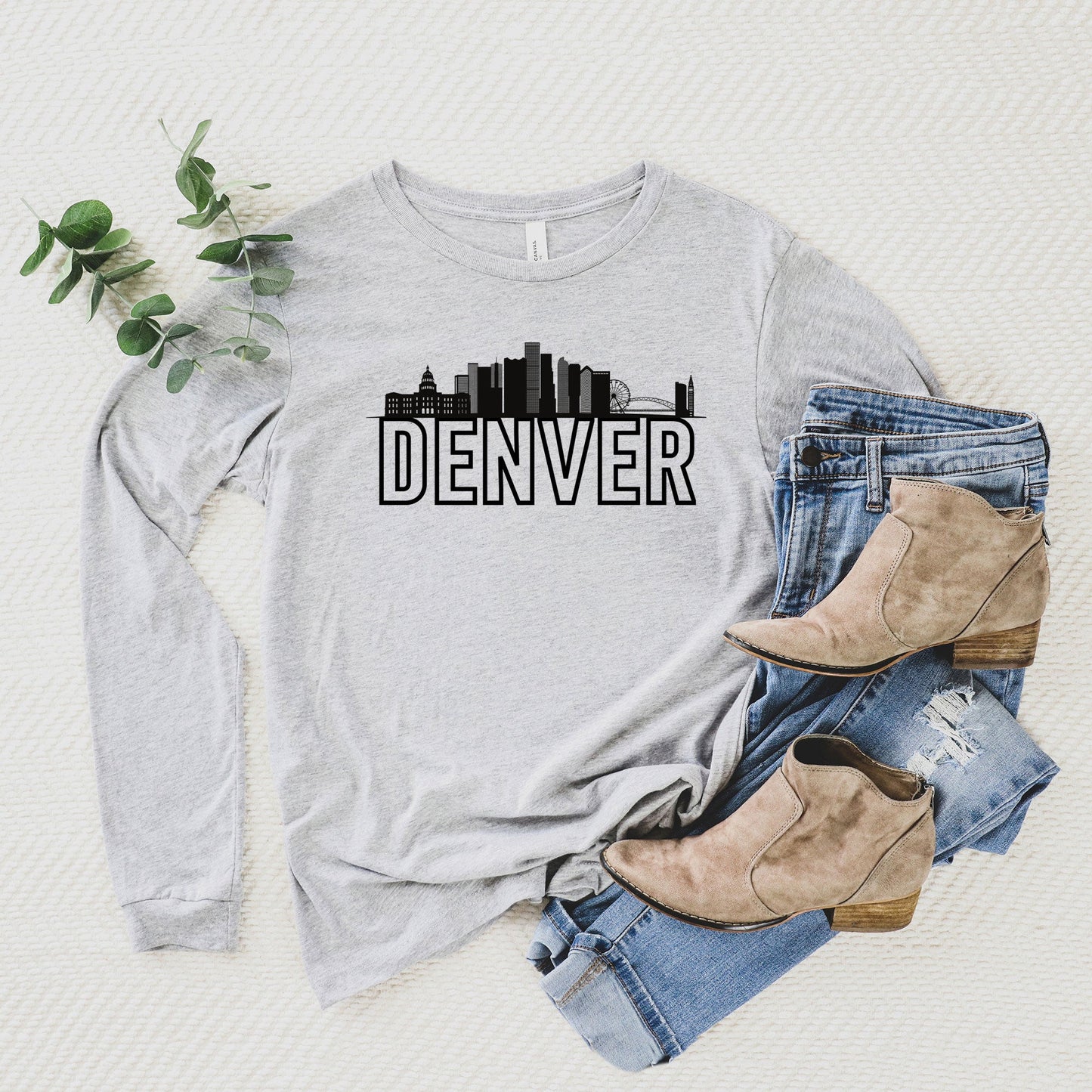 Denver Buildings | Long Sleeve Crew Neck