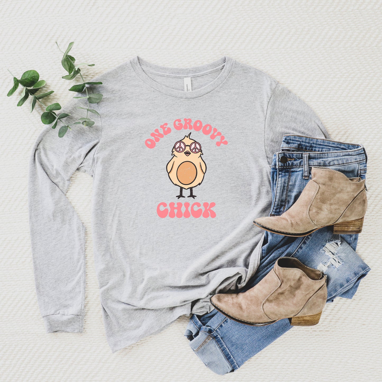 One Groovy Chick | Long Sleeve Graphic Tee