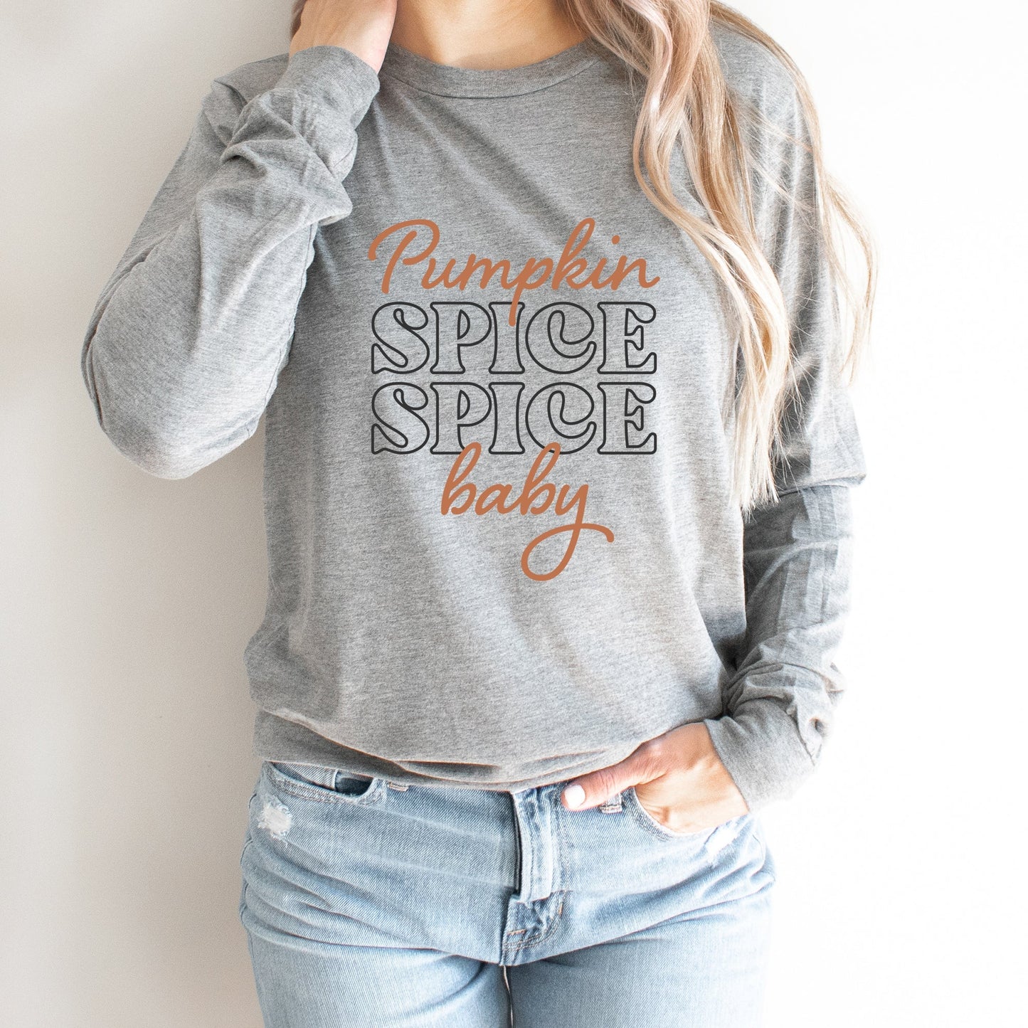 Pumpkin Spice Spice Baby | Long Sleeve Crew Neck