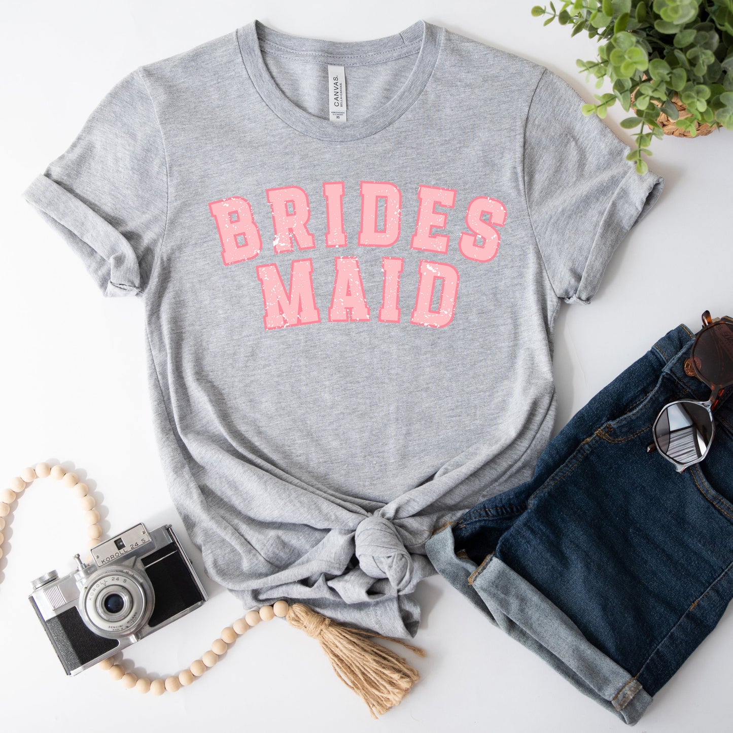 Varsity Bridesmaid | Short Sleeve Crew Neck