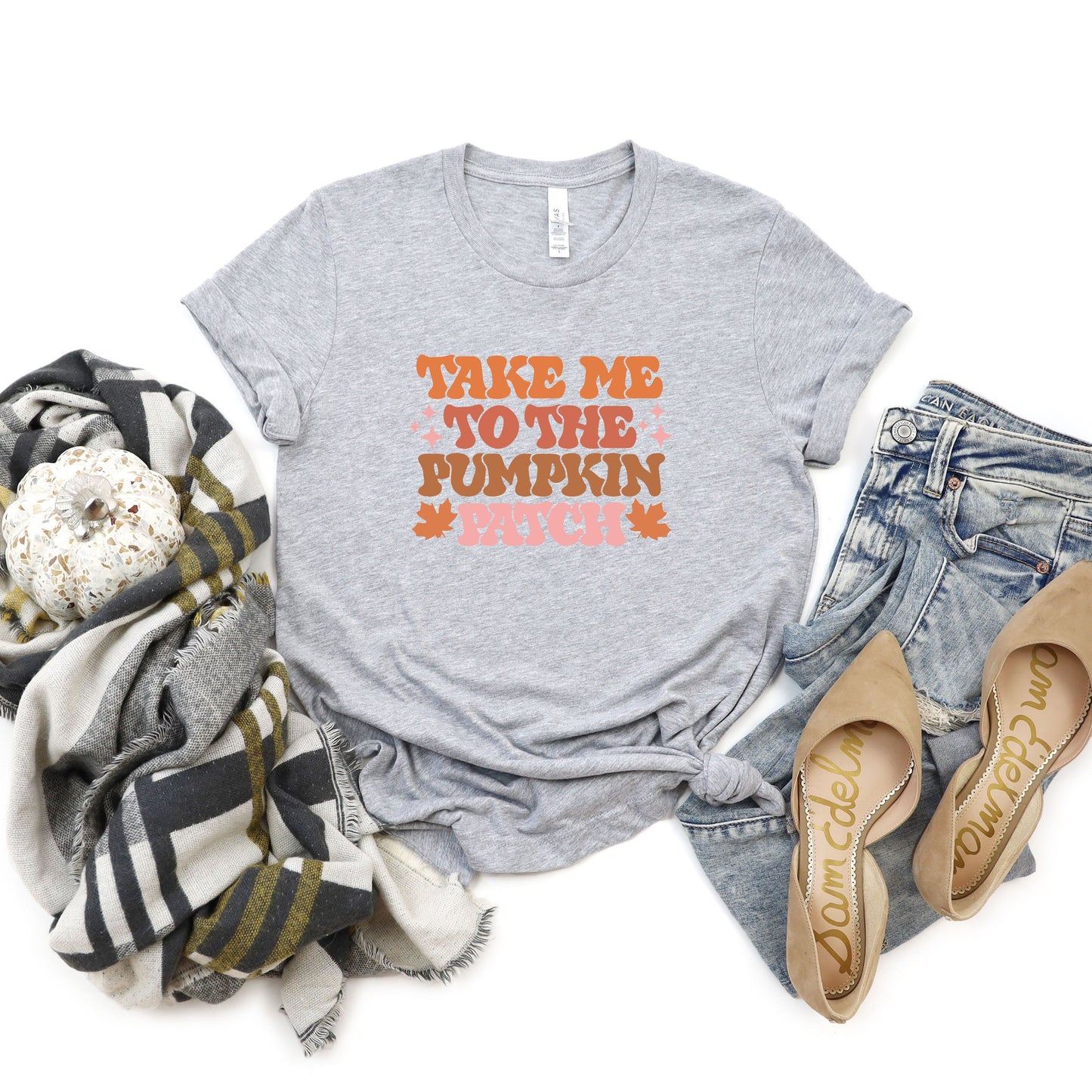 Retro Take Me To The Pumpkin Patch | Short Sleeve Crew Neck