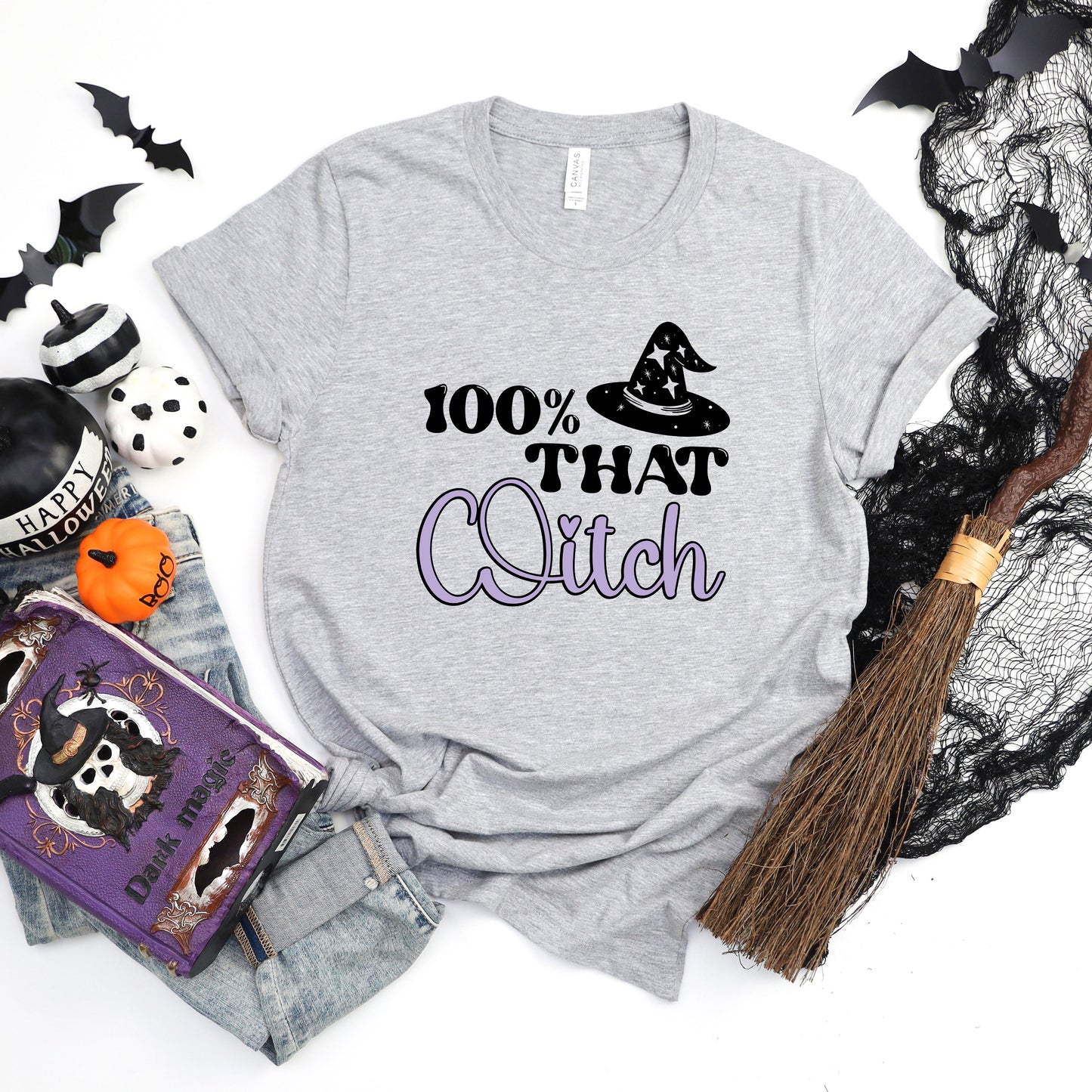 100% That Witch Hat | Short Sleeve Crew Neck | Halloween