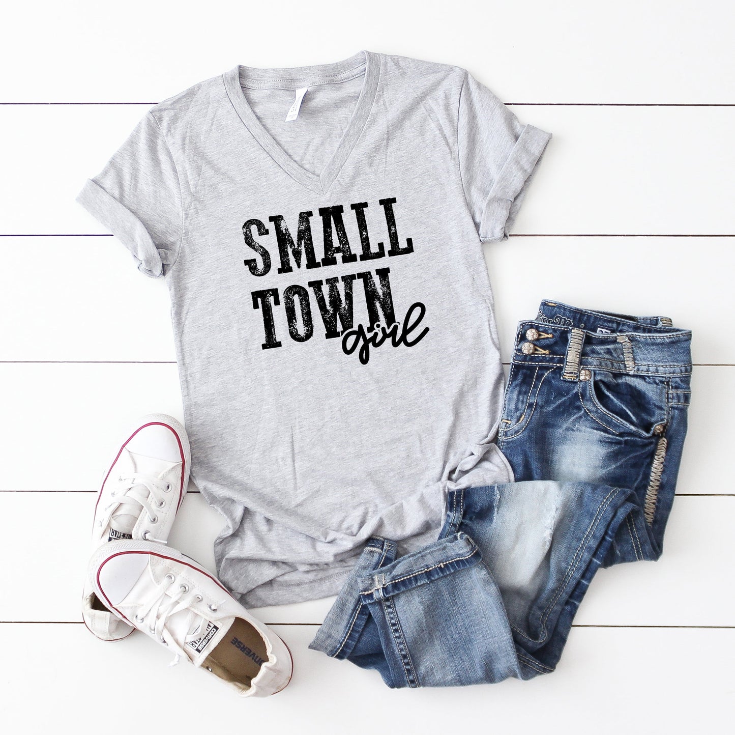 Small Town Girl | Short Sleeve V-Neck