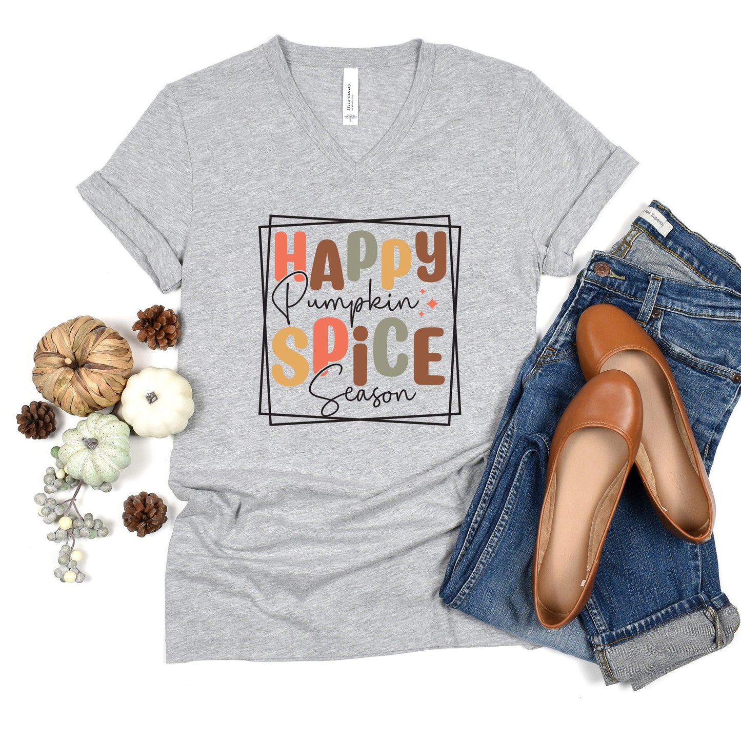Happy Pumpkin Spice Season | Short Sleeve V-Neck