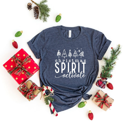 Christmas Spirit Activate | Short Sleeve Crew Neck