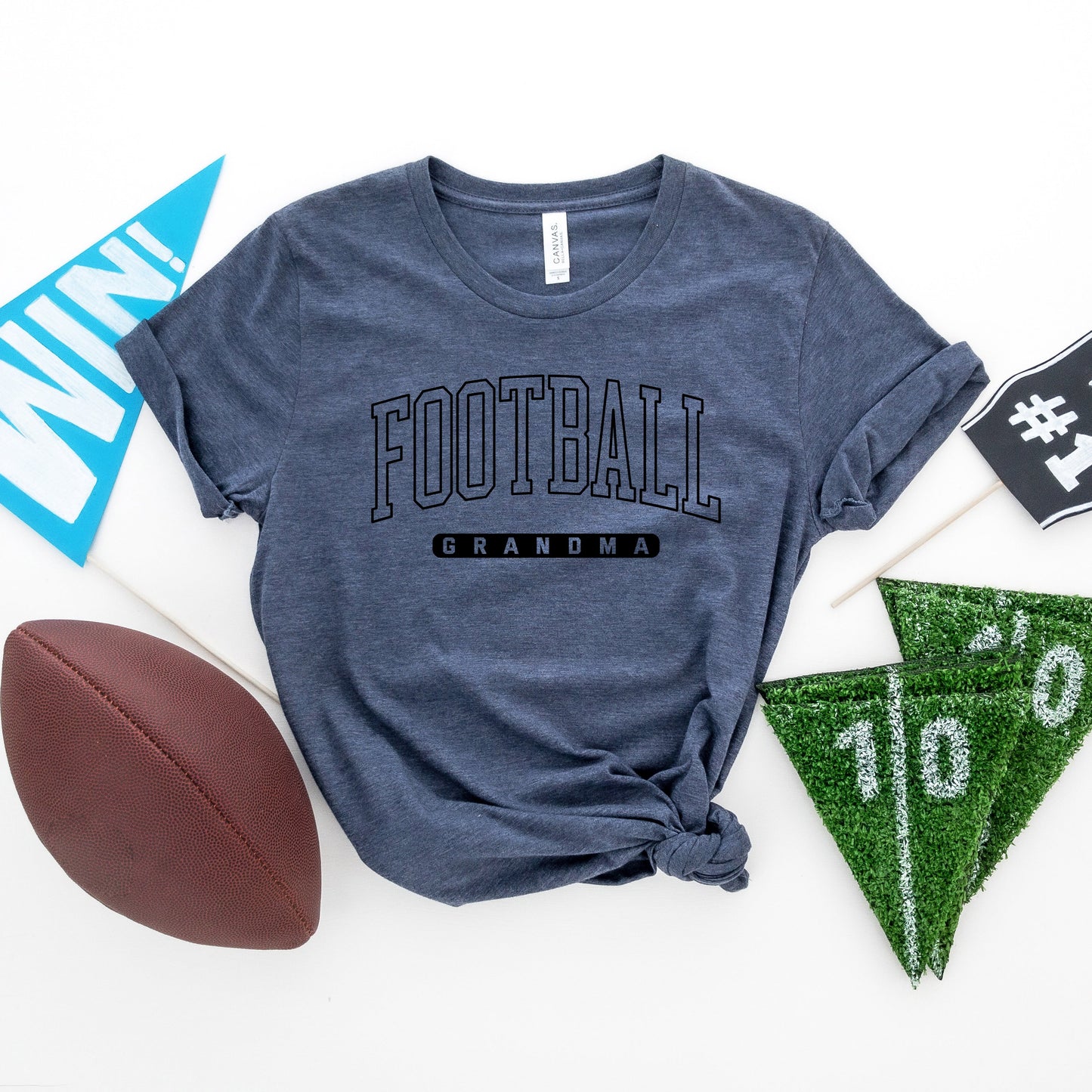 Football Grandma Block | Short Sleeve Graphic Tee