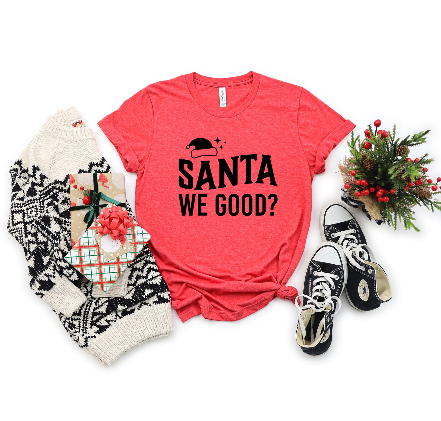 Santa We Good? | Short Sleeve Crew Neck