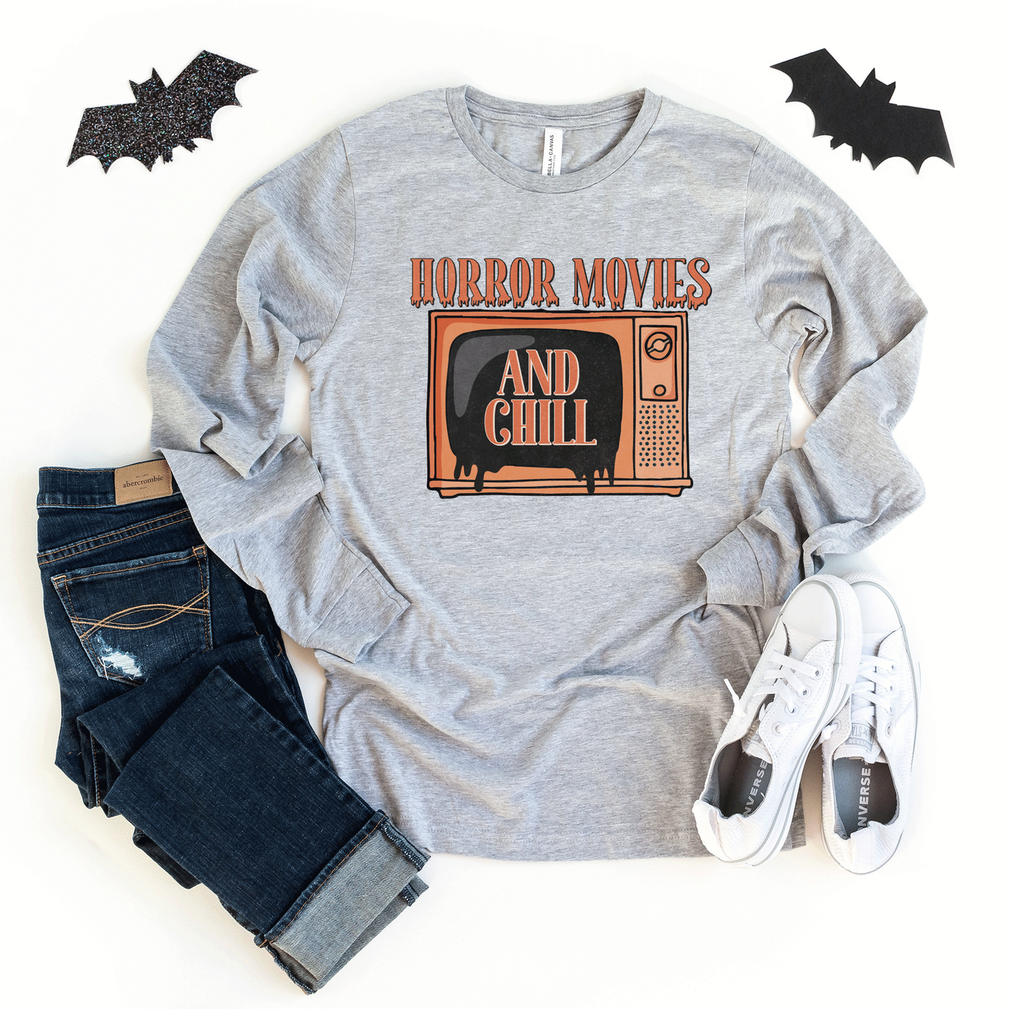 Horror Movies and Chill TV | Long Sleeve Crew Neck