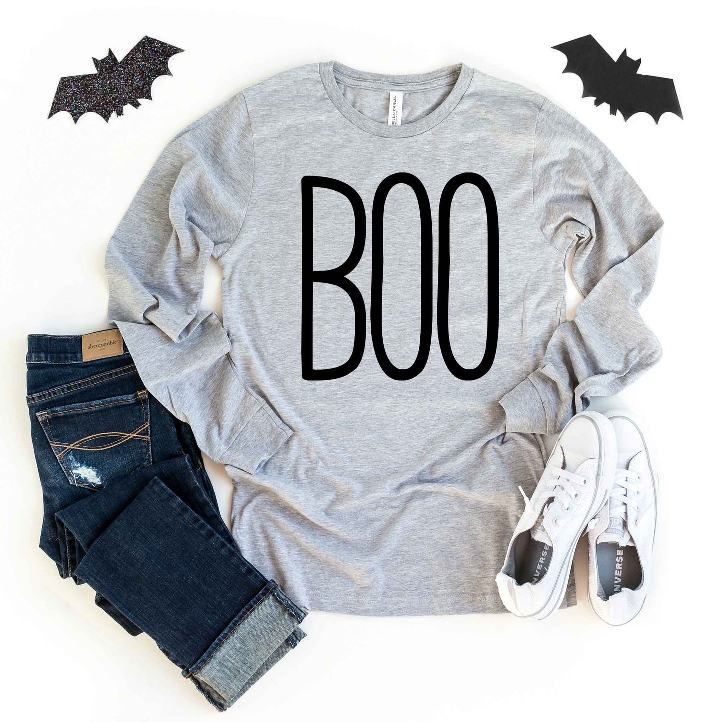 Boo Word | Long Sleeve Crew Neck