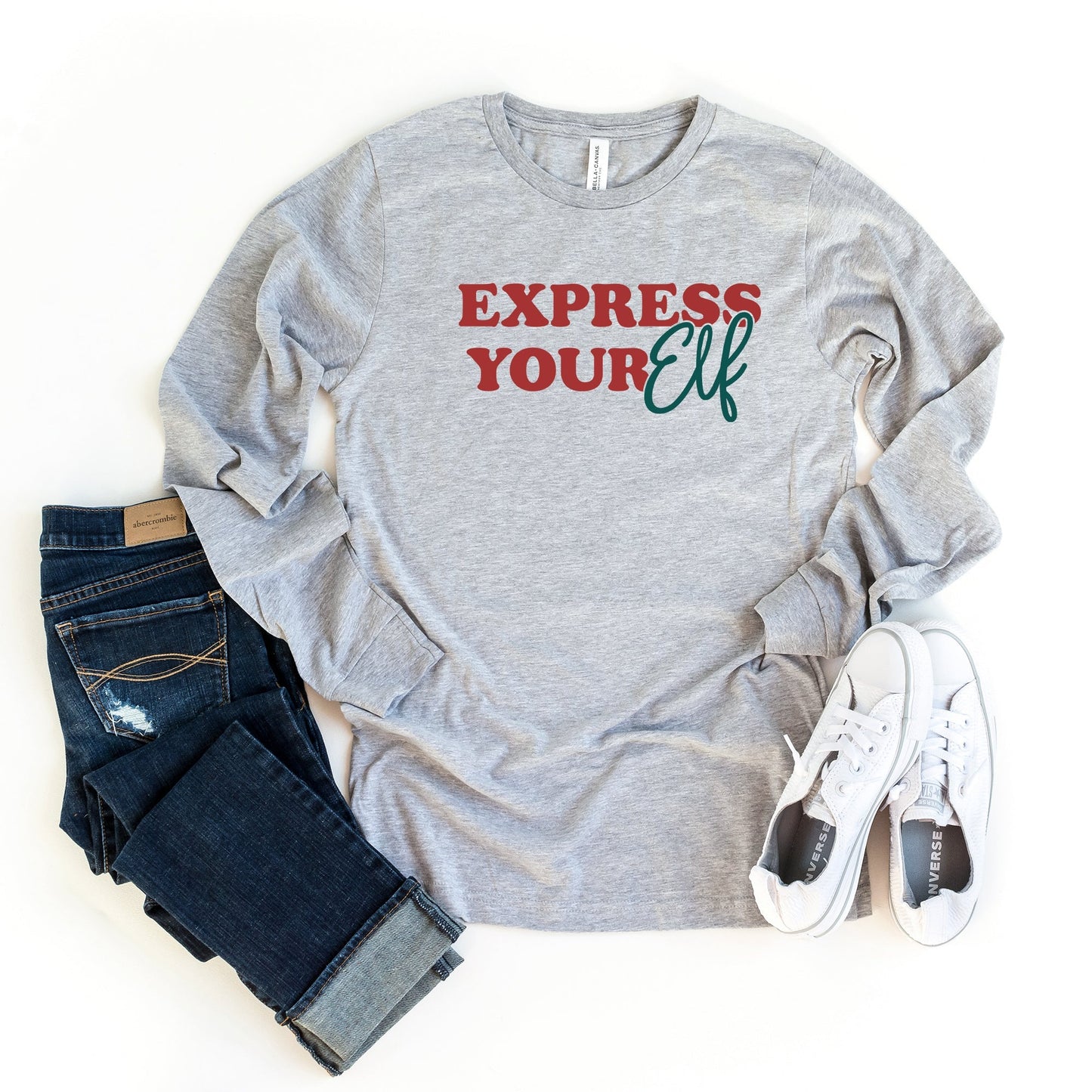 Express Your Elf | Long Sleeve Graphic Tee