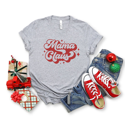 Mama Claus Groovy | Short Sleeve Crew Neck