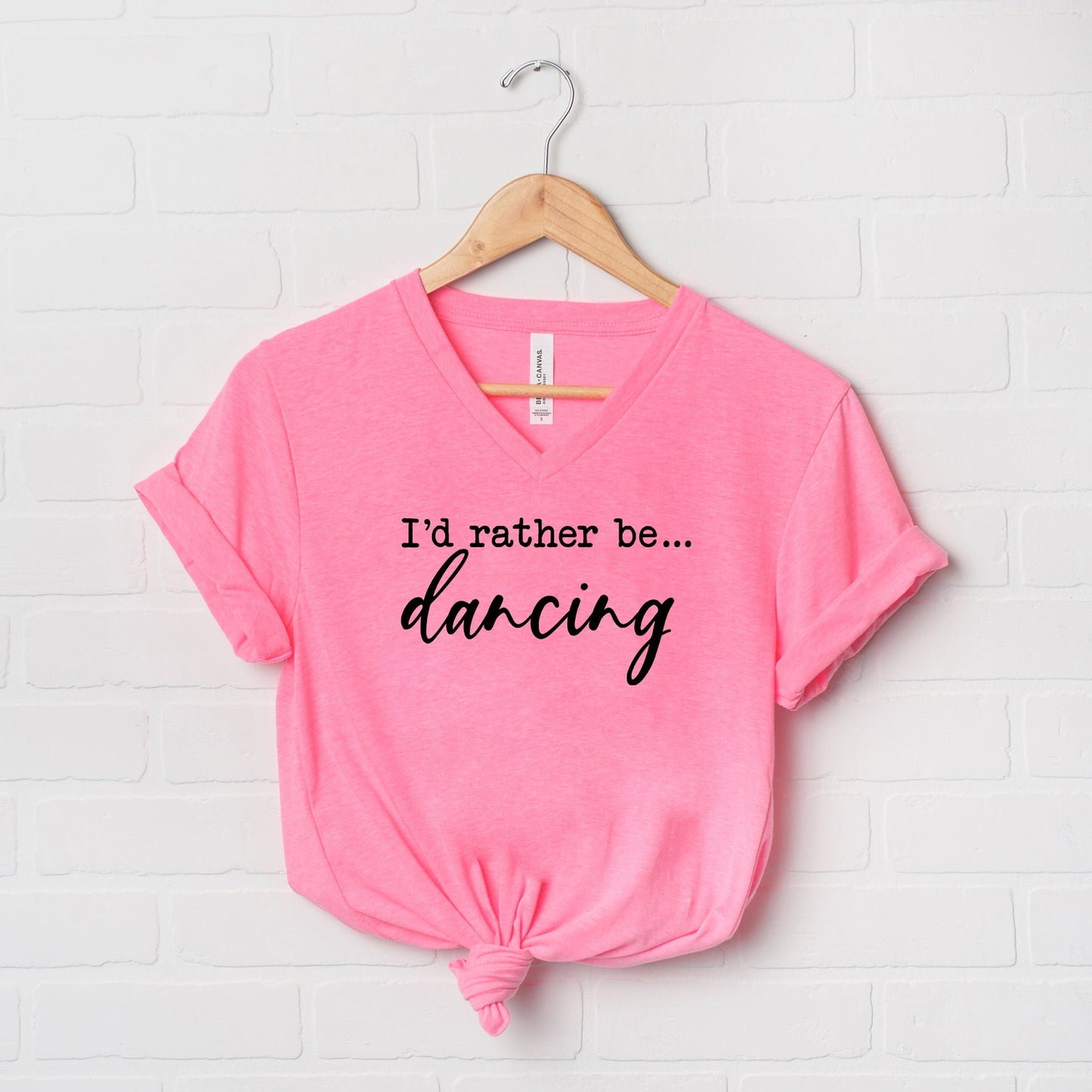 I'd Rather Be Dancing | Short Sleeve V-Neck