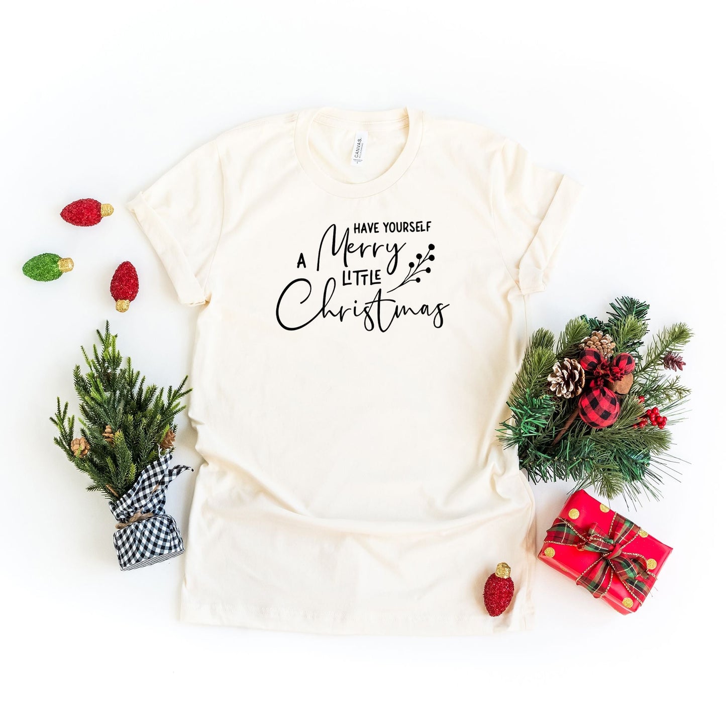 Have Yourself A Merry Little Christmas Berries | Short Sleeve Crew Neck