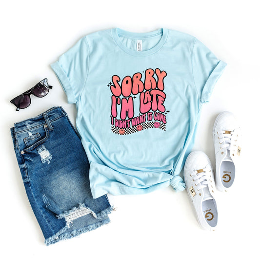 Didn't Want To Come Checkered | Short Sleeve Crew Neck