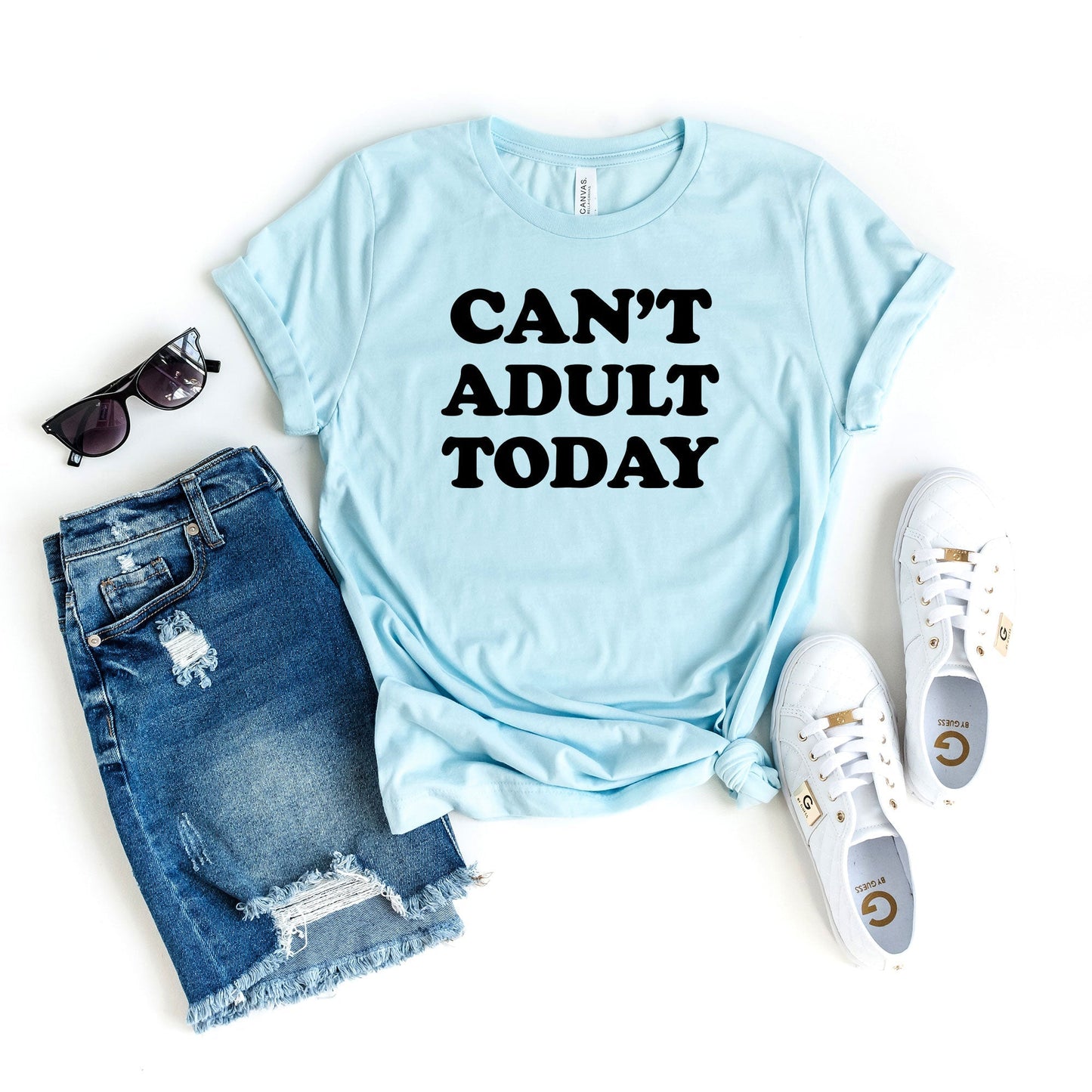 Can't Adult Today Bold | Short Sleeve Crew Neck