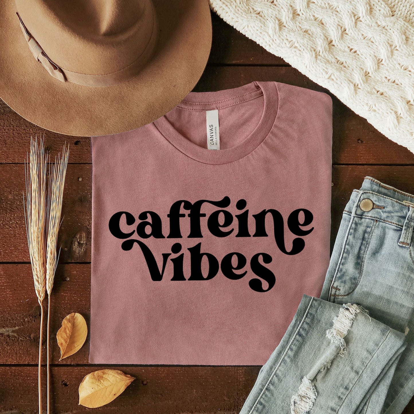 Caffeine Vibes | Short Sleeve Crew Neck