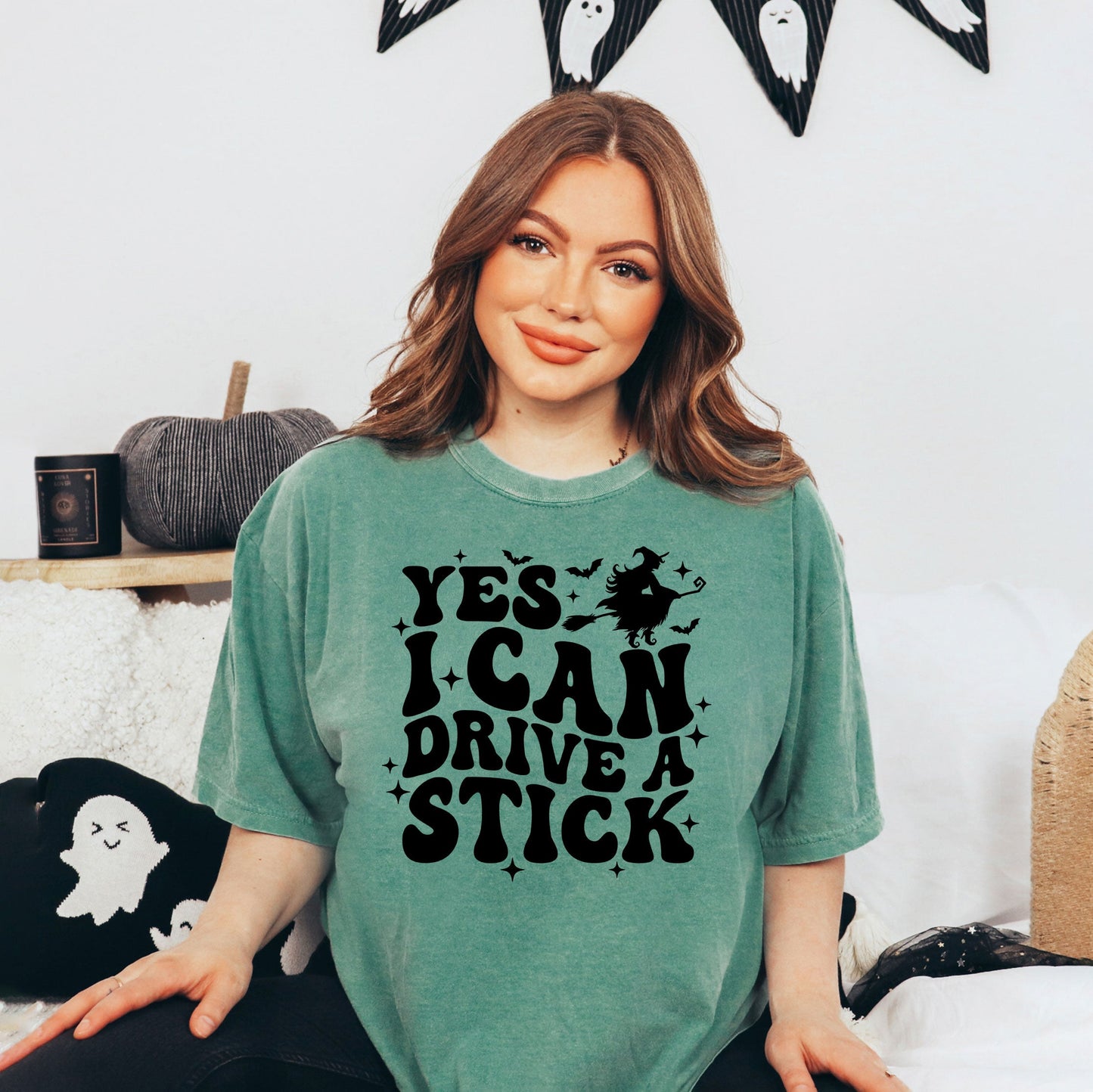 Yes I Can Drive A Stick | Garment Dyed Tee