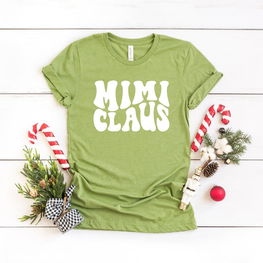 Mimi Claus Wavy | Short Sleeve Crew Neck