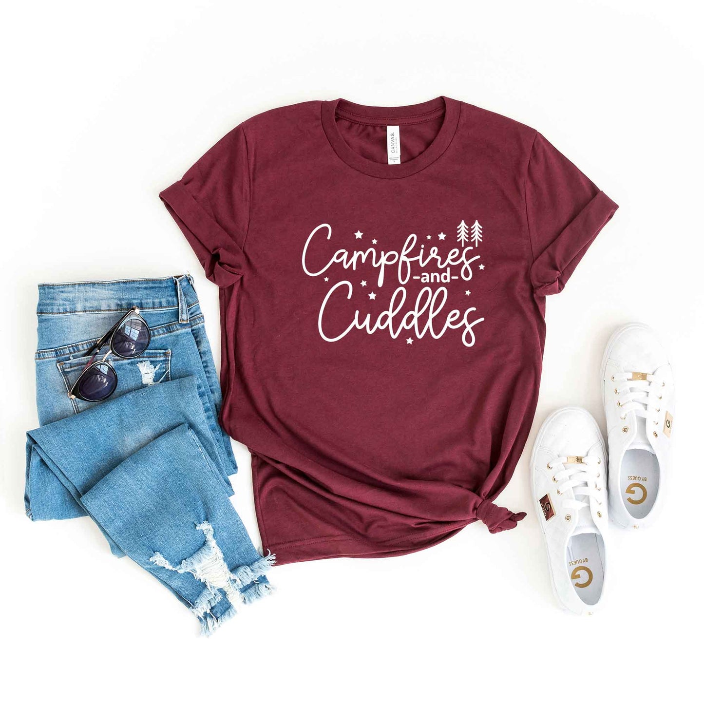 Campfire And Cuddles | Short Sleeve Crew Neck