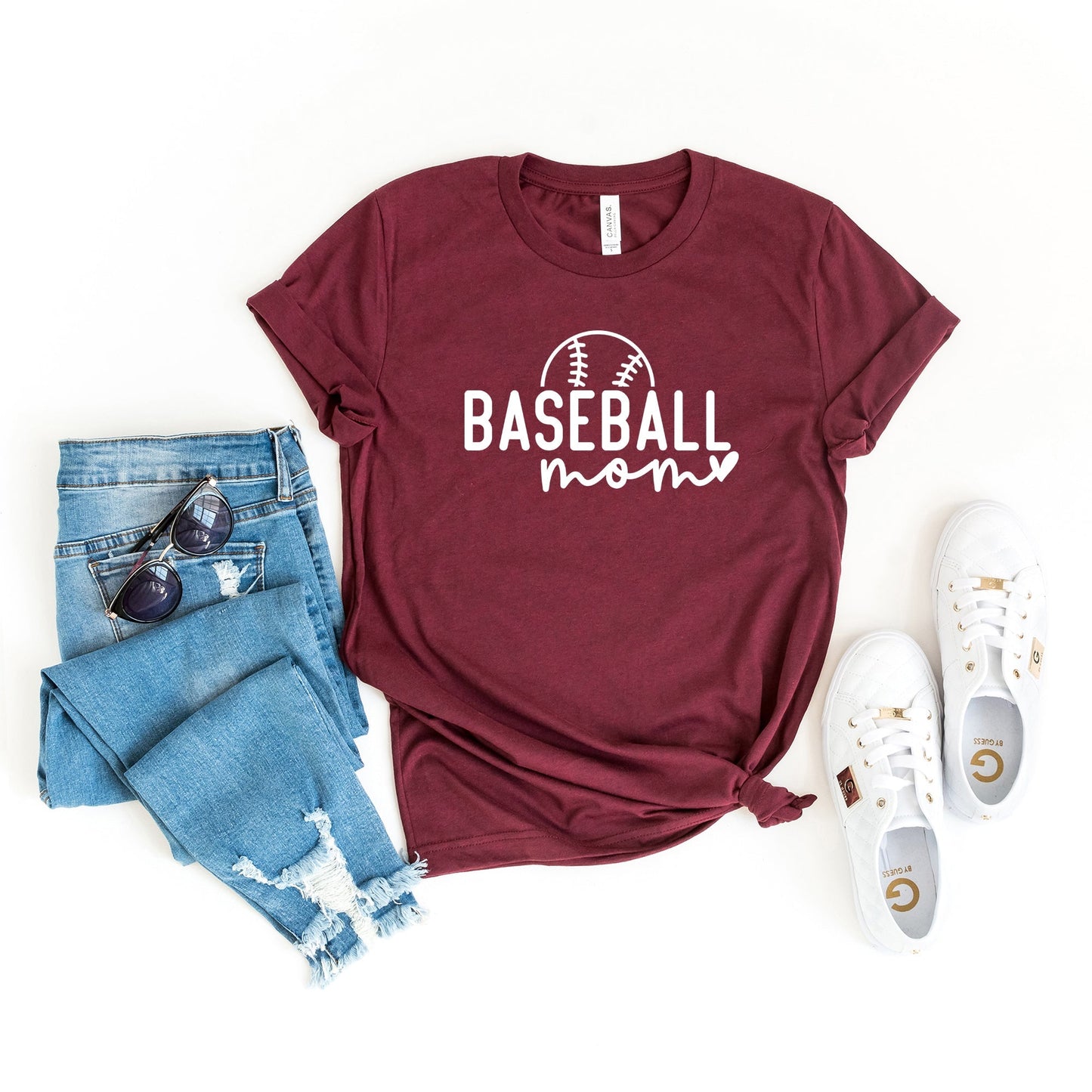 Baseball Mom Ball | Short Sleeve Crew Neck