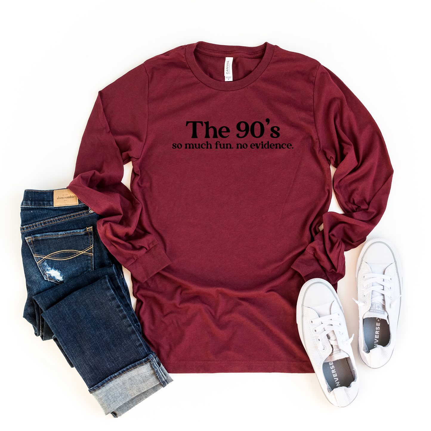 The 90's So Much Fun | Long Sleeve Crew Neck