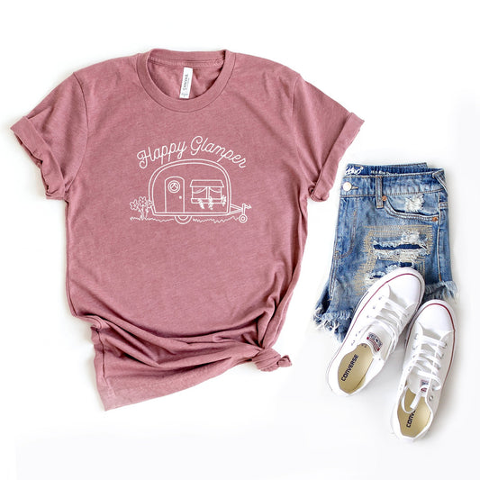 Happy Glamper | Short Sleeve Crew Neck