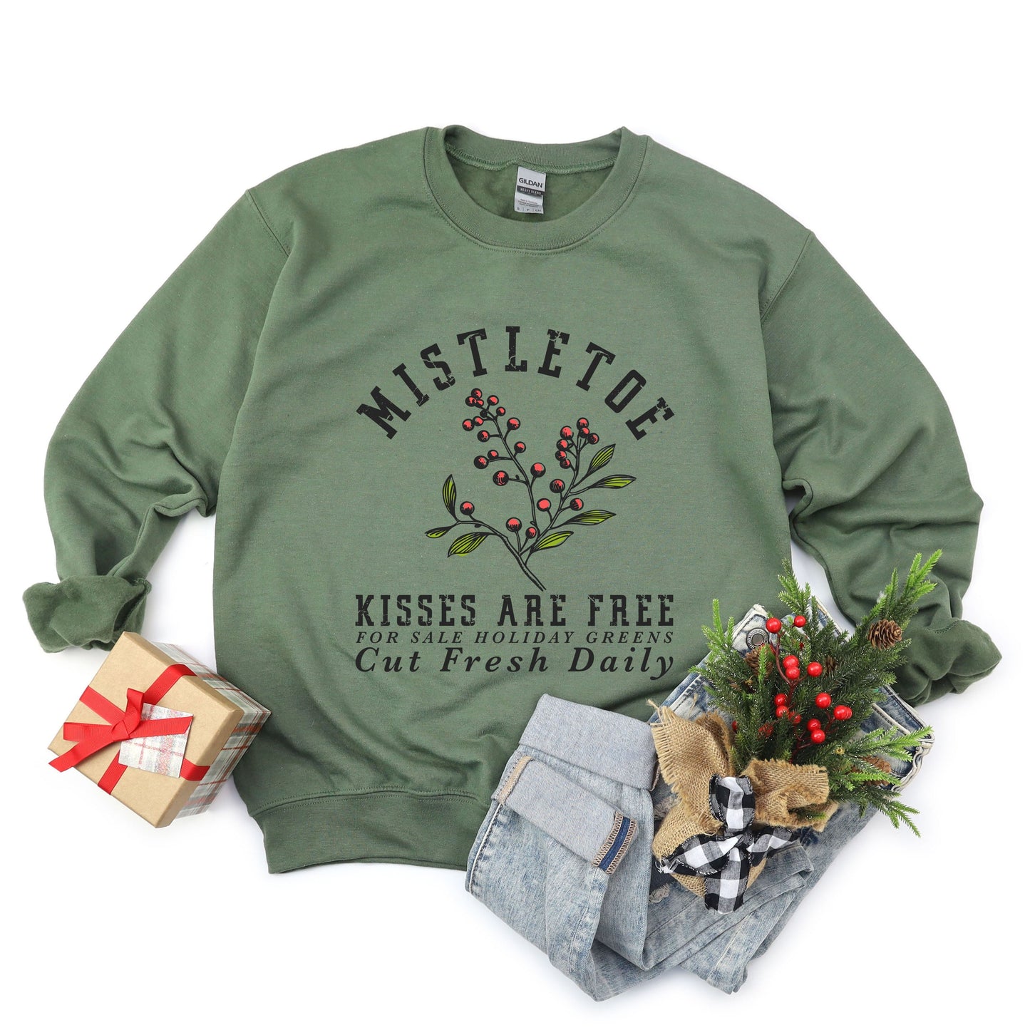 Mistletoe Kisses Are Free | Sweatshirt