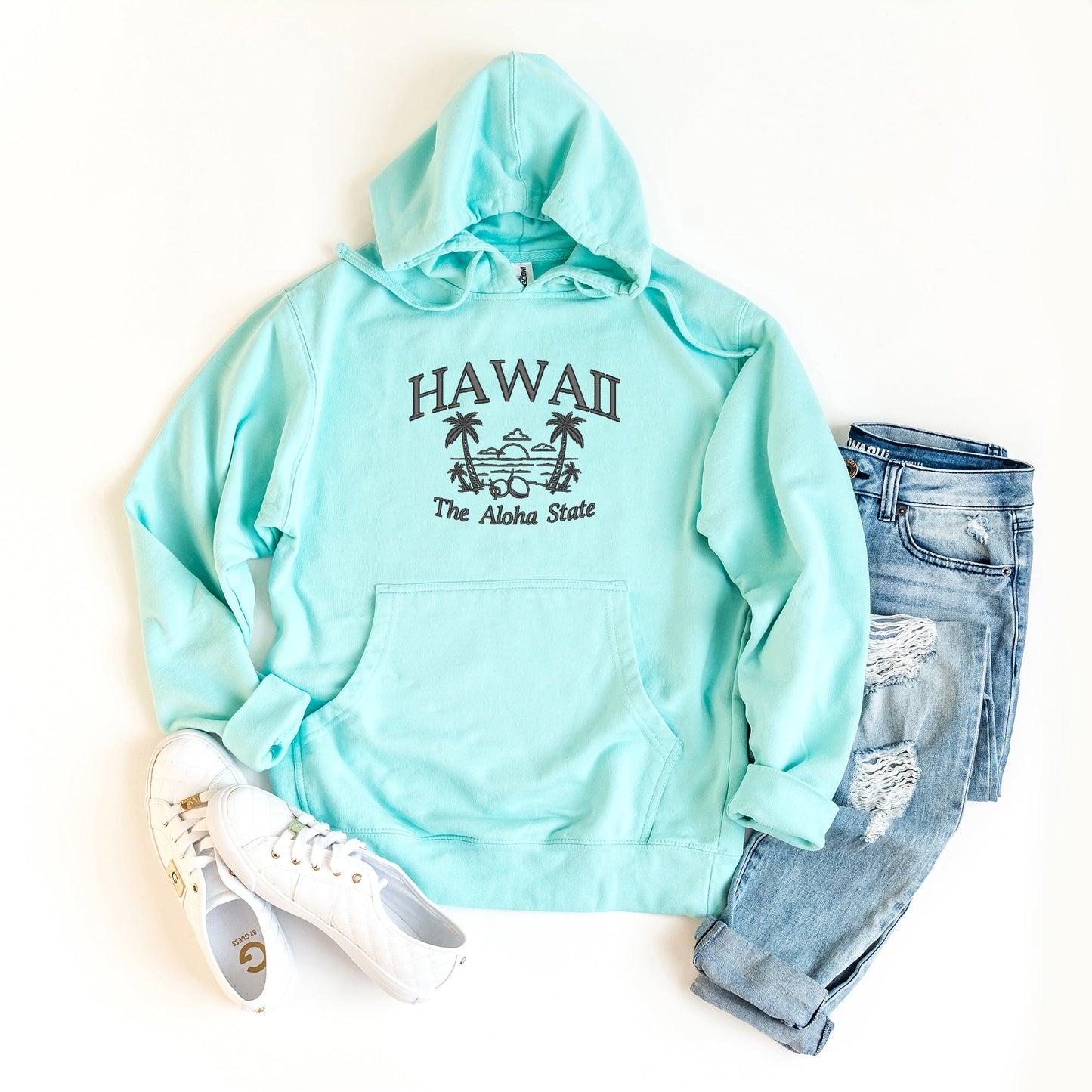 Embroidered Hawaii The Aloha State | Hoodie