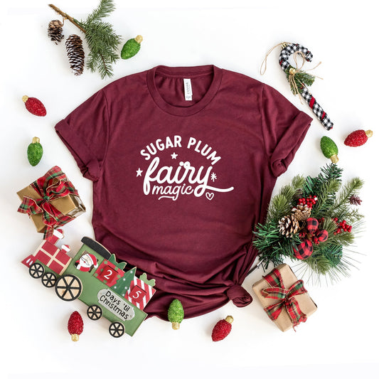 Sugar Plum Fairy Magic | Short Sleeve Crew Neck