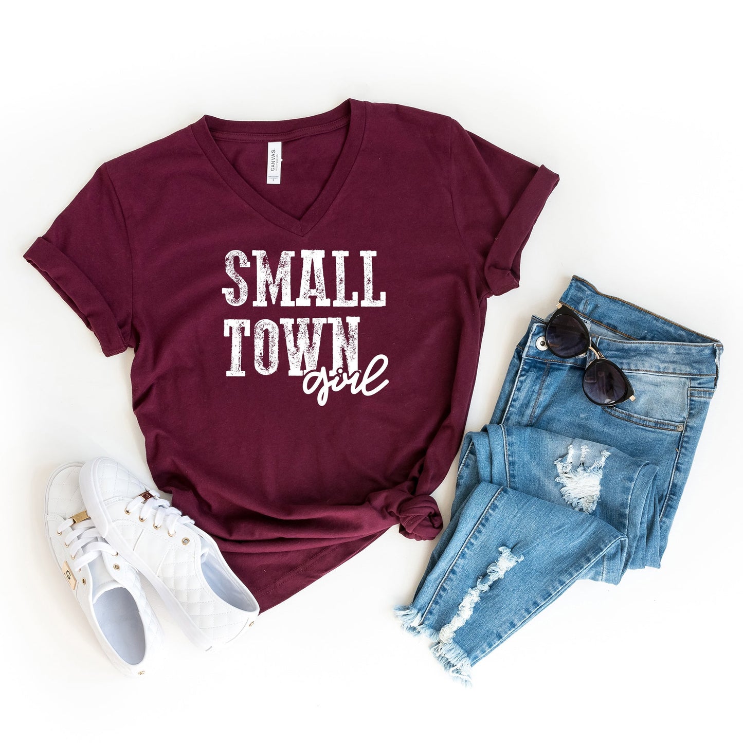 Small Town Girl | Short Sleeve V-Neck