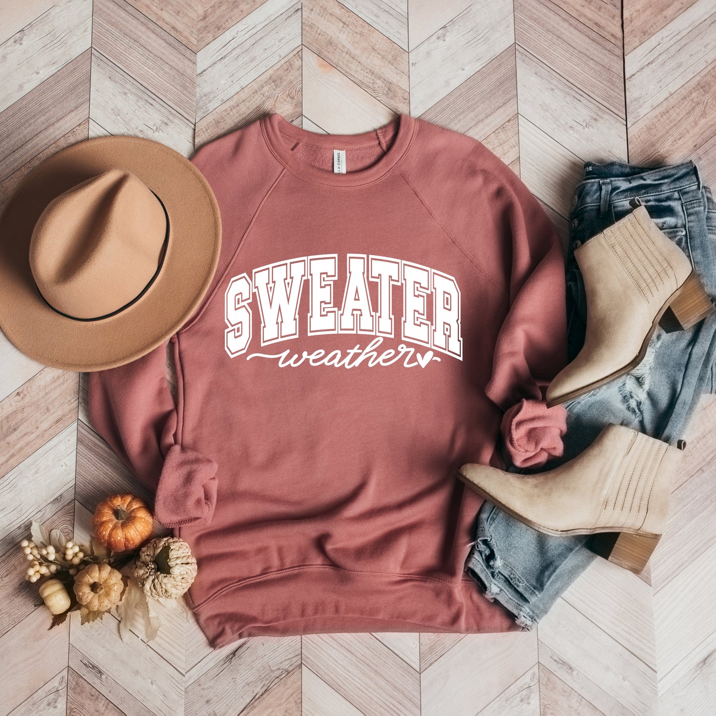 Sweater Weather Bold | Bella Canvas Sweatshirt