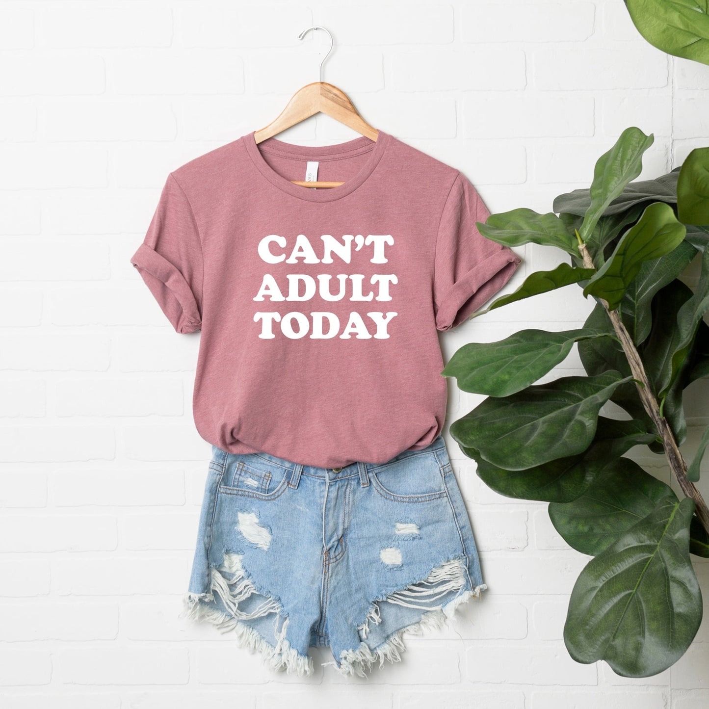 Can't Adult Today Bold | Short Sleeve Crew Neck