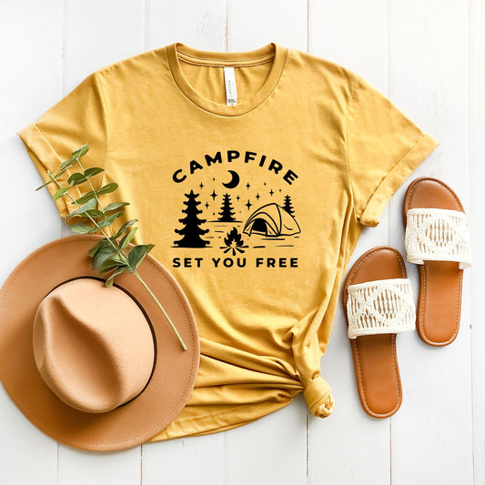 Campfire Set You Free | Short Sleeve Graphic Tee