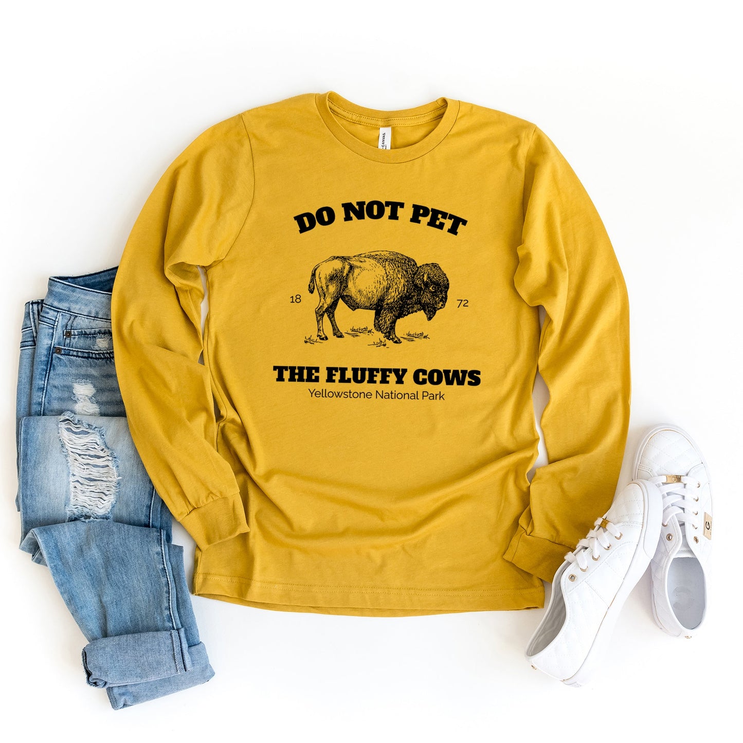 Yellowstone Fluffy Cows | Long Sleeve Crewneck