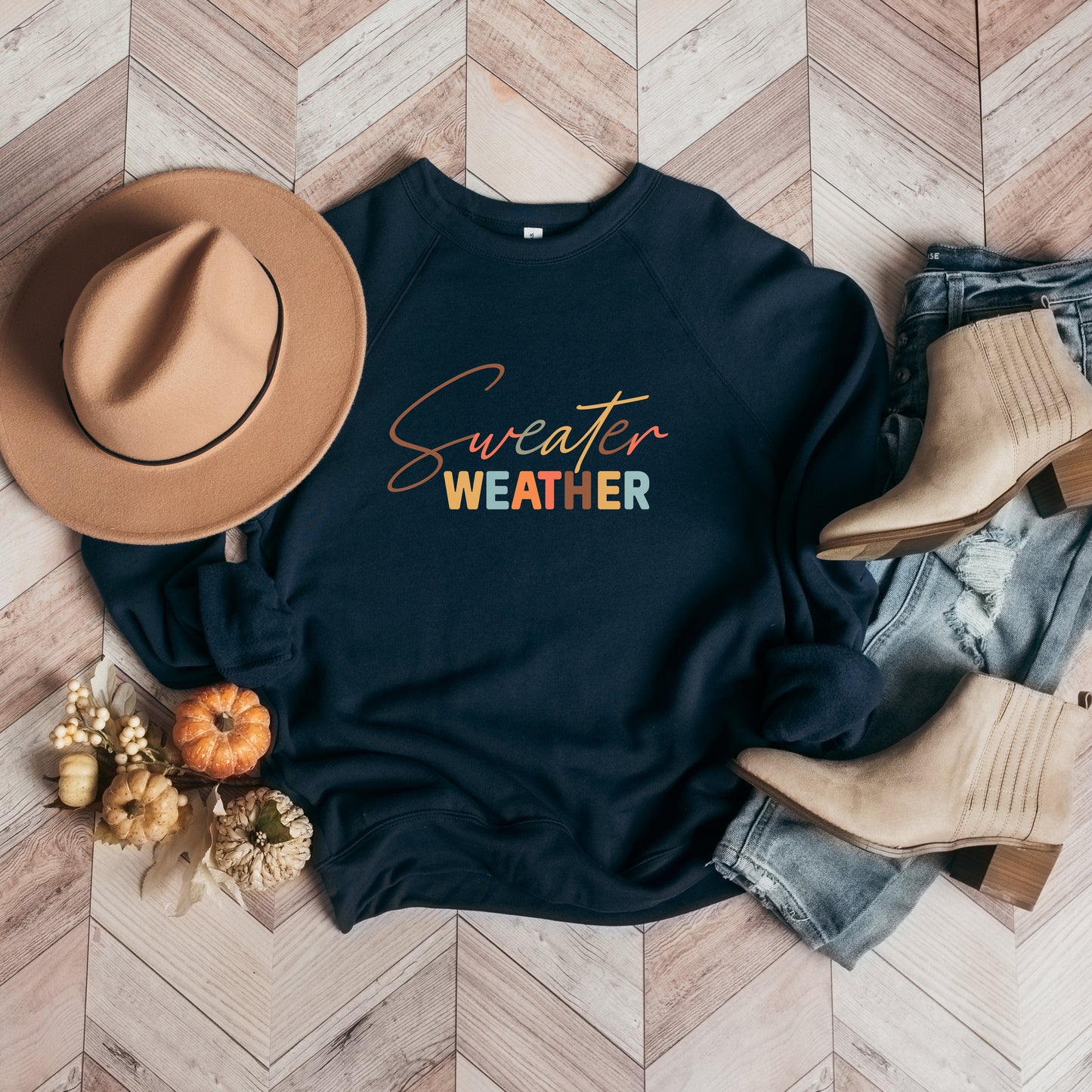 Sweater Weather Colorful | Bella Canvas Sweatshirt