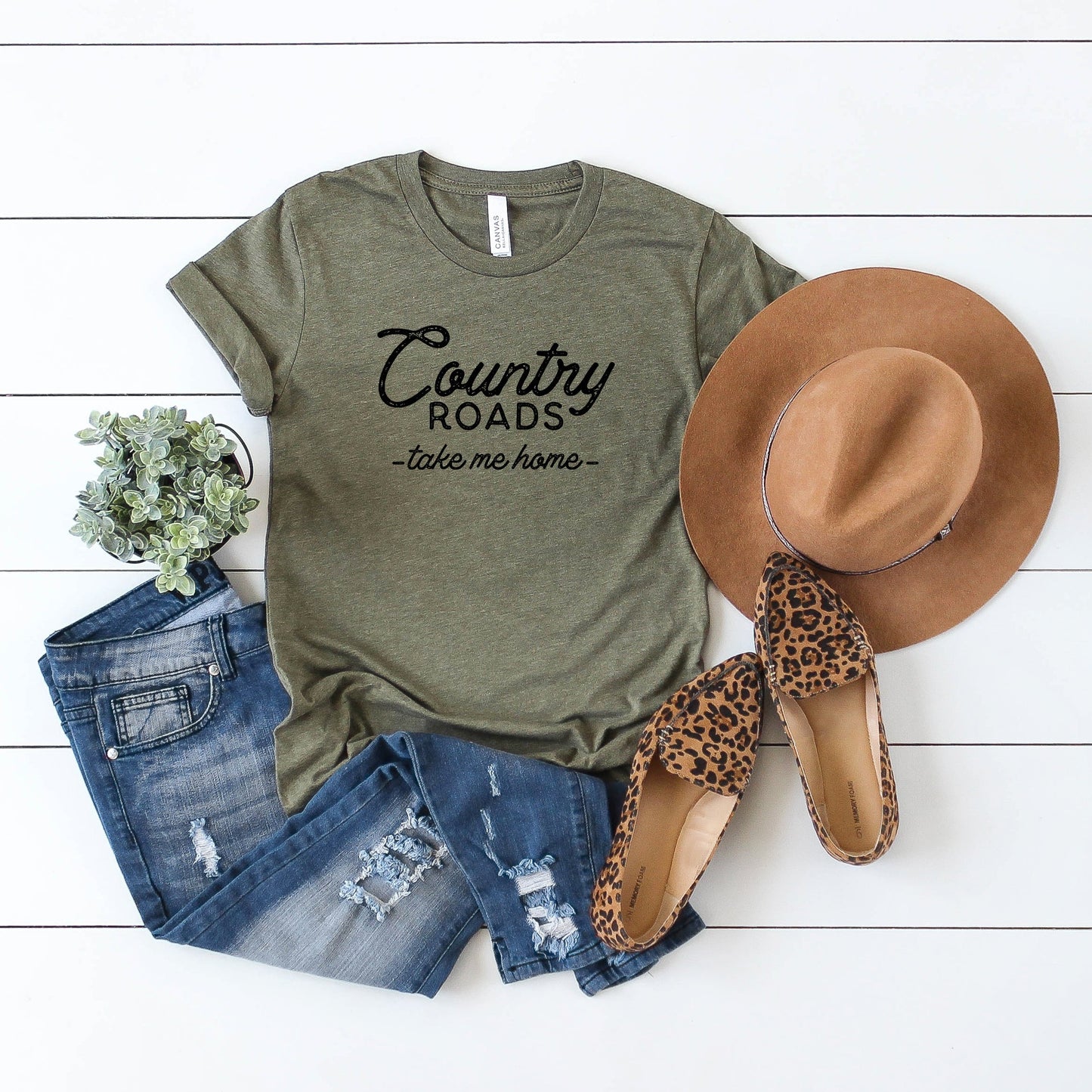 Country Roads Take me Home | Short Sleeve Crew Neck