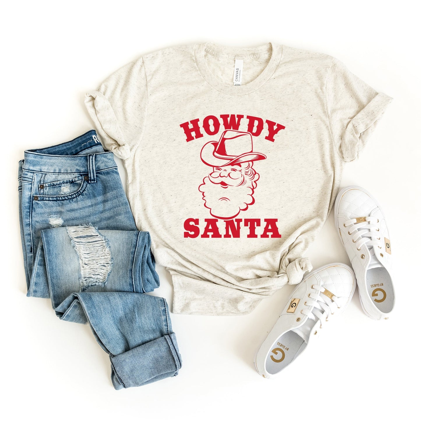 Howdy Santa Claus | Short Sleeve Crew Neck