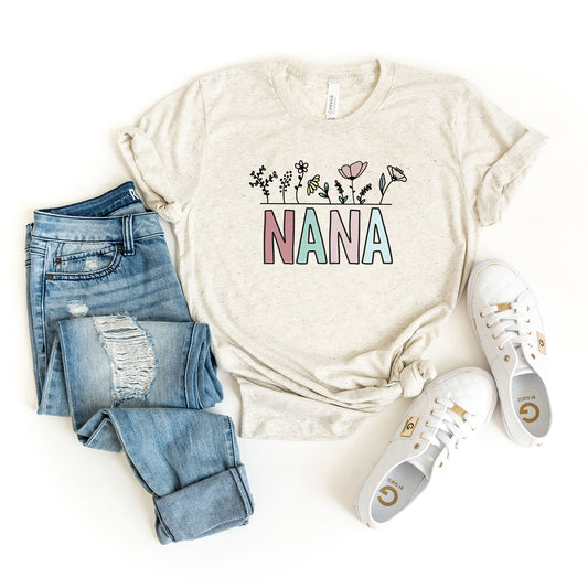 Nana Flowers | Short Sleeve Graphic Tee