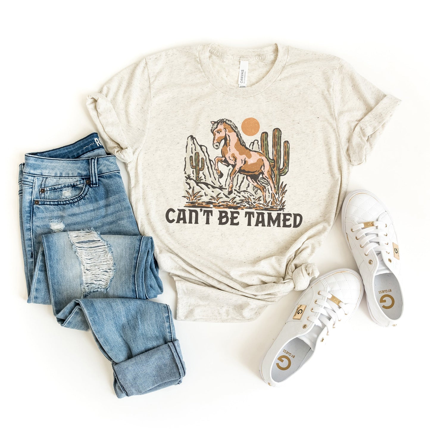 Can't Be Tamed Horse | Short Sleeve Crew Neck
