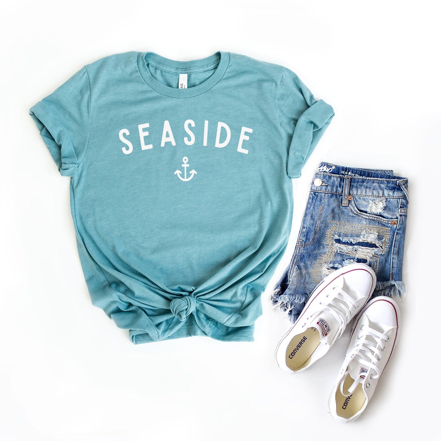 Seaside Anchor | Short Sleeve Crew Neck
