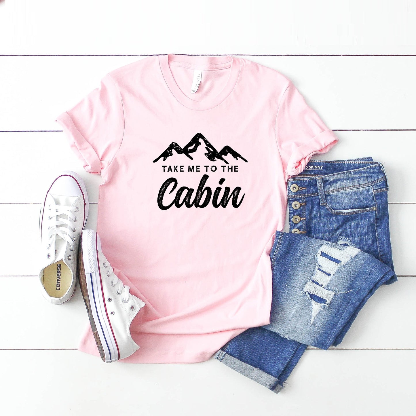 Take Me to the Cabin | Short Sleeve Crew Neck