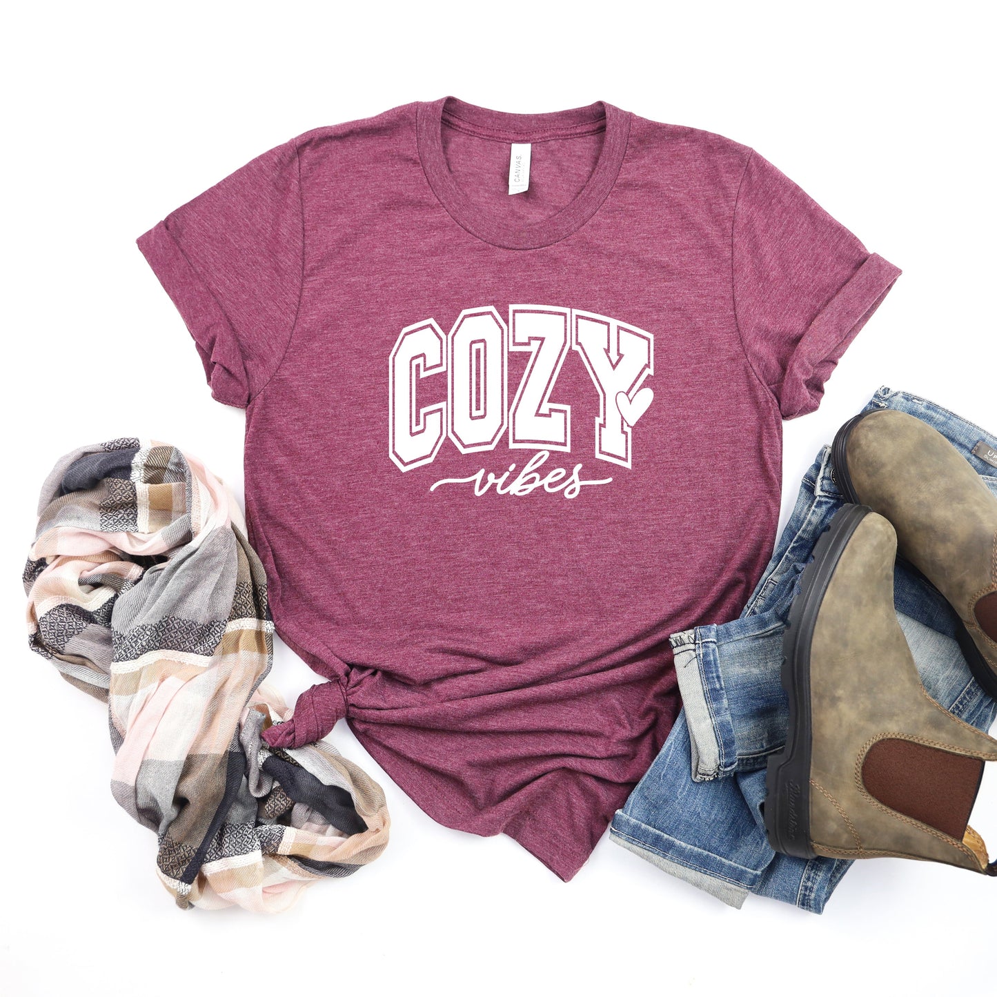 Cozy Vibes Bold | Short Sleeve Crewneck