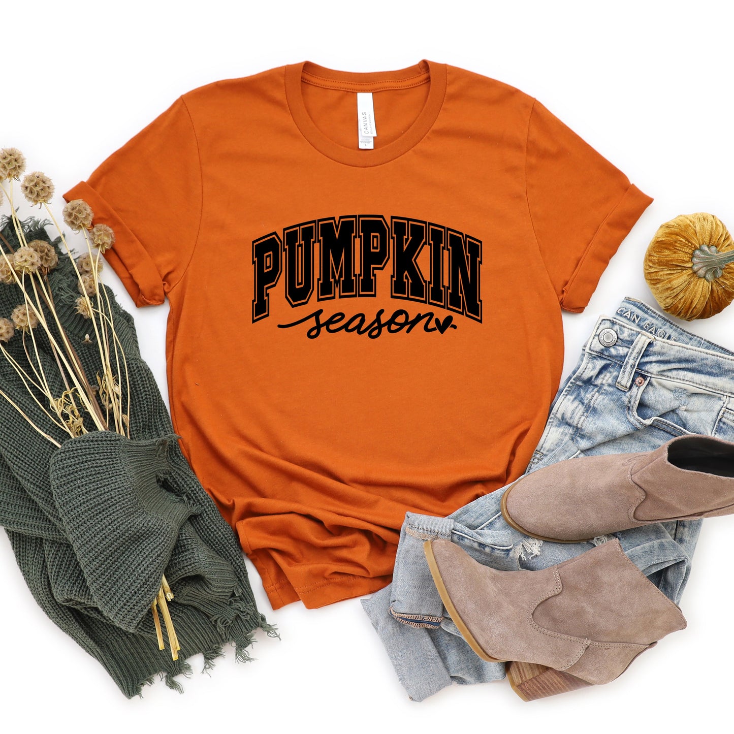 Pumpkin Season Bold | Short Sleeve Crew Neck