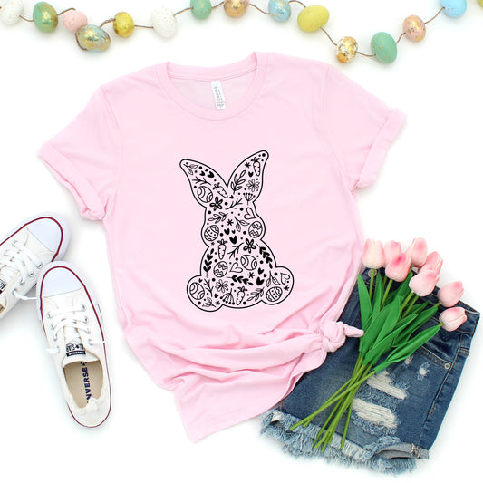 Easter Elements Bunny | Short Sleeve Crew Neck