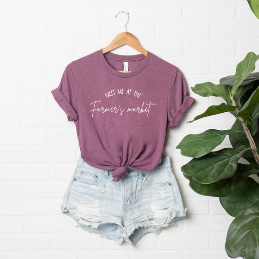 Meet me at the Farmer's Market | Short Sleeve Crew Neck